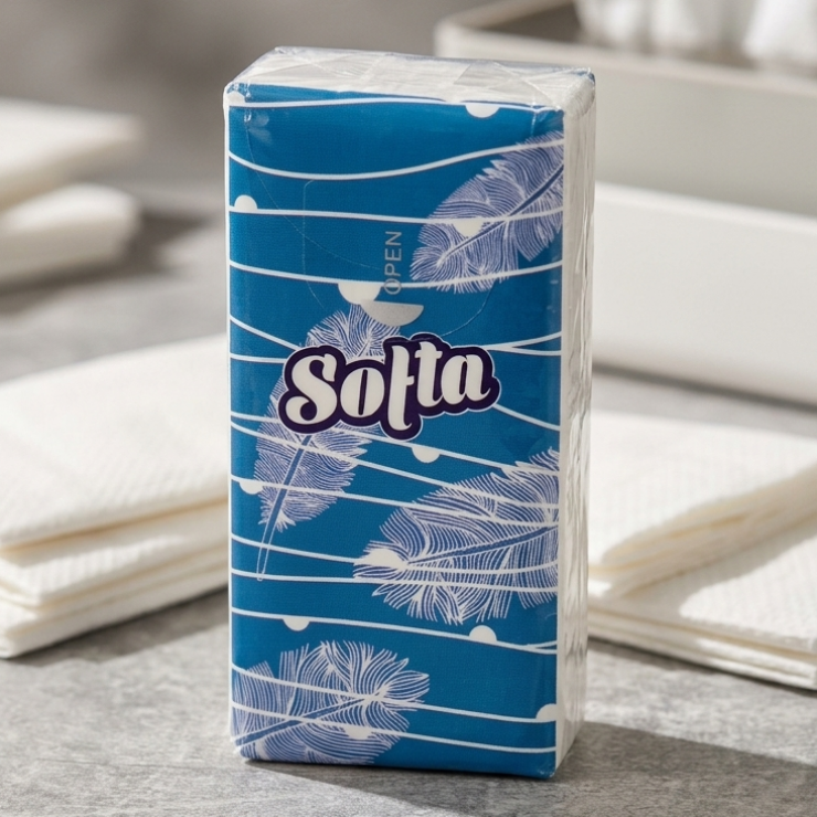 Servetele uscate Softa,3 straturi, 1 buc