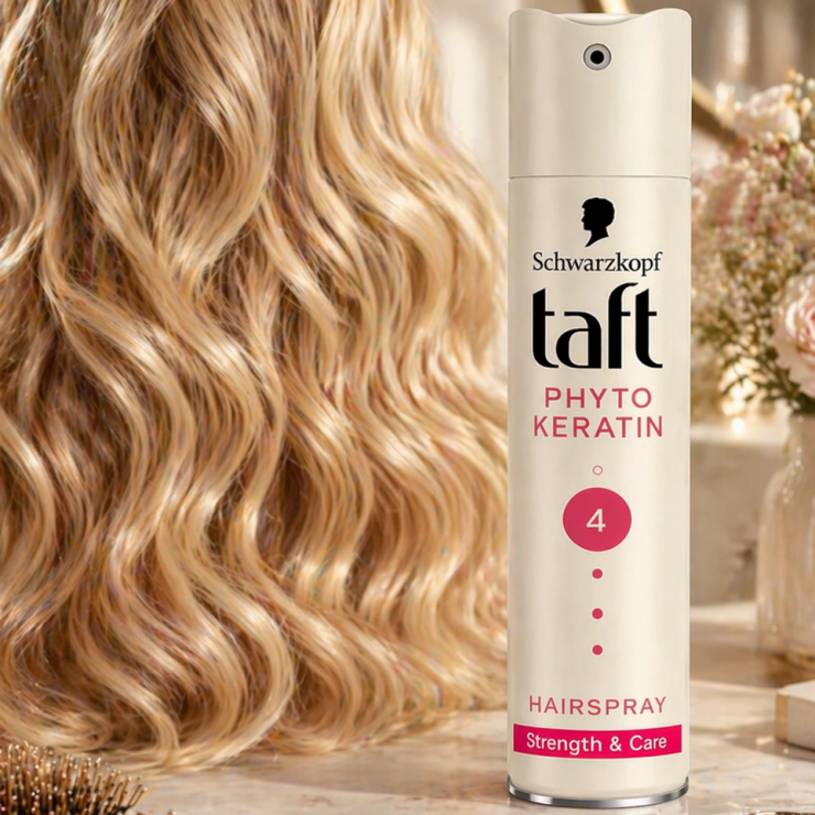 Fixativ spray par TAFT, Phyto Keratin, nivel 4, 250 ml