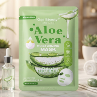 Masca pentru fata Kiss Beauty, Aloe Vera, 1380-07A