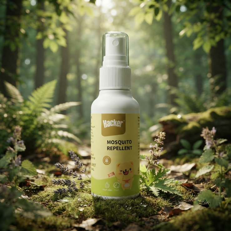 Spray repelent impotriva tantarilor Hacker, E8018, pana la 4 ore