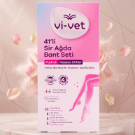 Benzi depilatoare cu ceara Vi-Vet, Powdered, 41 buc