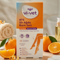 Benzi depilatoare cu ceara Vi-Vet, Orange, 41 buc