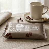 Șervețele umede Go Bliss cu aromă de cappuccino — 25 bucăți