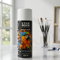 Vopsea acrilica STAR MAN, albа, 450 ml, № 40