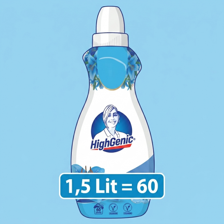 Balsam pentru rufe HighGenic, The Elegance of Lilies, 1,5Lit = 60clatiri — fotografia 2