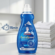 Detergent Gel HighGenic Extra Speed, rufe albe, 1,5 Litri