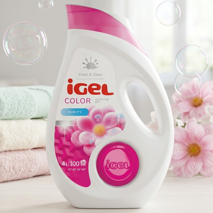 Detergent lichid pentru rufe colorate iGEL Color 4 L / 100 spalari