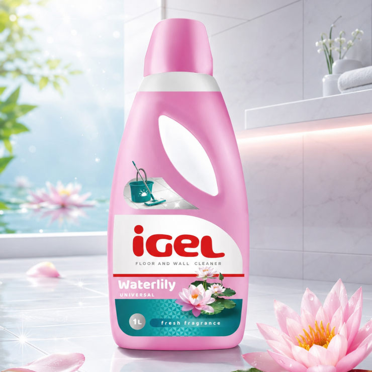 Solutie de curatat podele si pereti iGEL, Waterlily, 1 L
