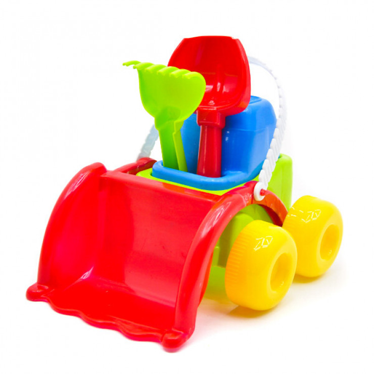 Masinuta si set de nisip Bebik