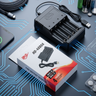 Incarcator pentru baterii de tip AA, AAA, HWB