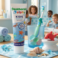 Pasta de dinti Denthoral Kids, 3 - 7 ani, capsuna, 50 ml