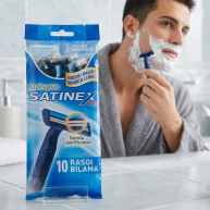 Aparat de ras Satinex Uomo, 10 buc