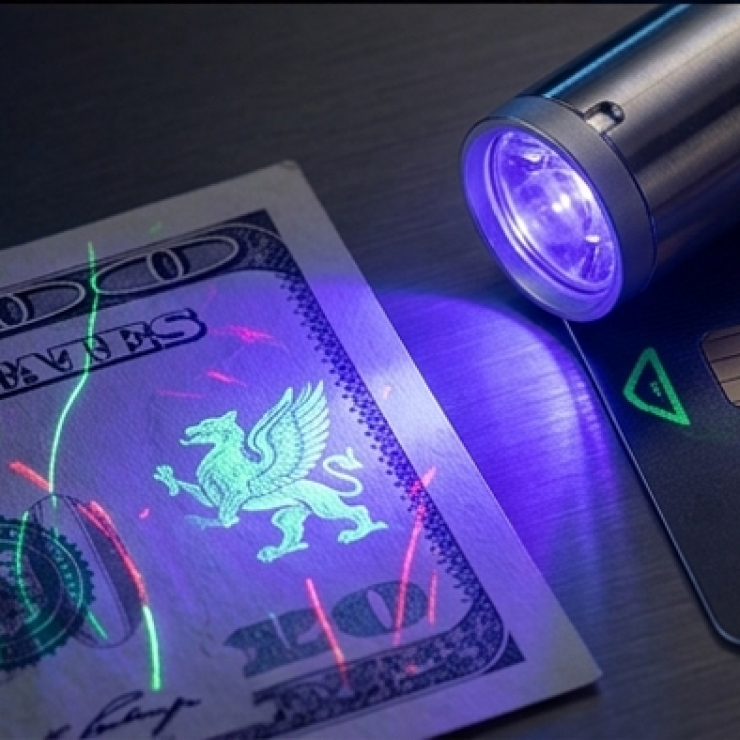 Lanternă UV 3 în 1 cu indicator laser — fotografia 2