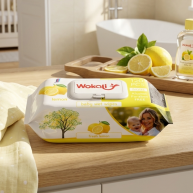 Servetele umede WOKALI Lemon, 120 buc