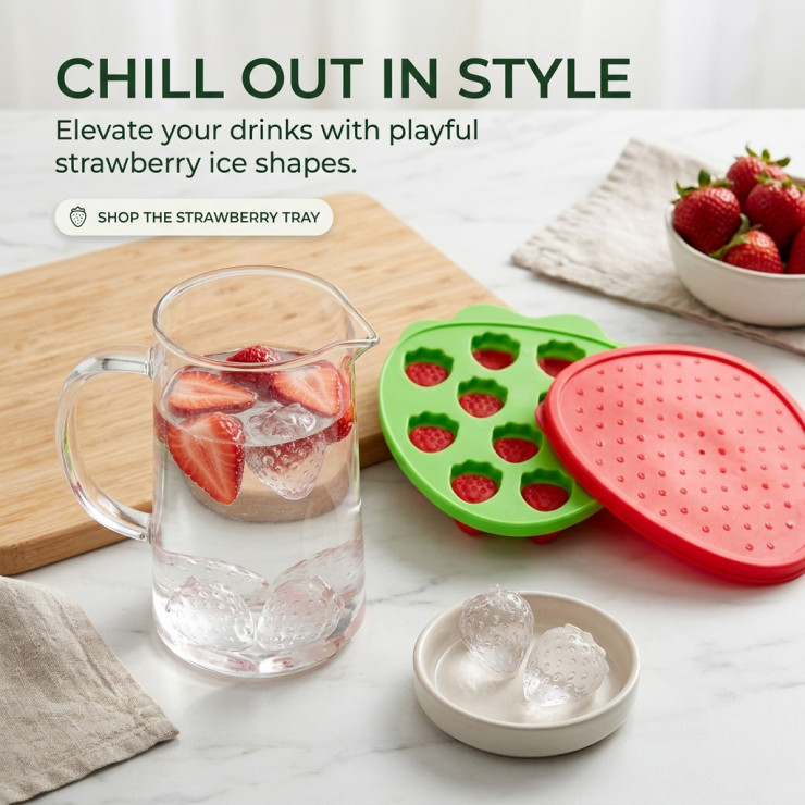 Forma pentru congelare Gondol Plastik, Strawberry Freezer — fotografia 3