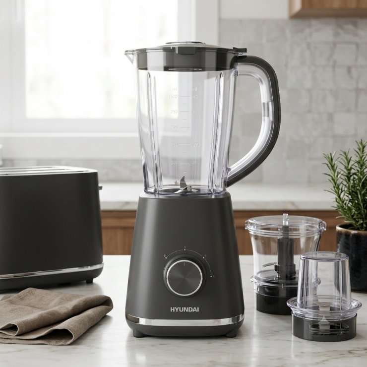 Blender Hyundai, Elite Gray, 500 W, 1.5 L, HYSD-SB51G