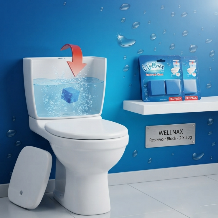Bloc pentru rezervorul WC Wellnax, Breeze Refresh, 2 x 50 g — fotografia 2