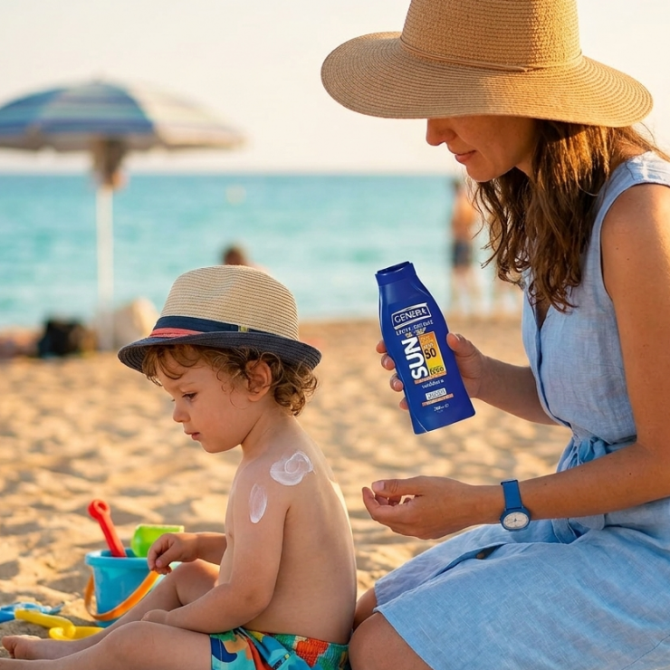 Lapte de corp protectie solara SPF 50 GENERA, pentru copii, 250 ml — fotografia 2