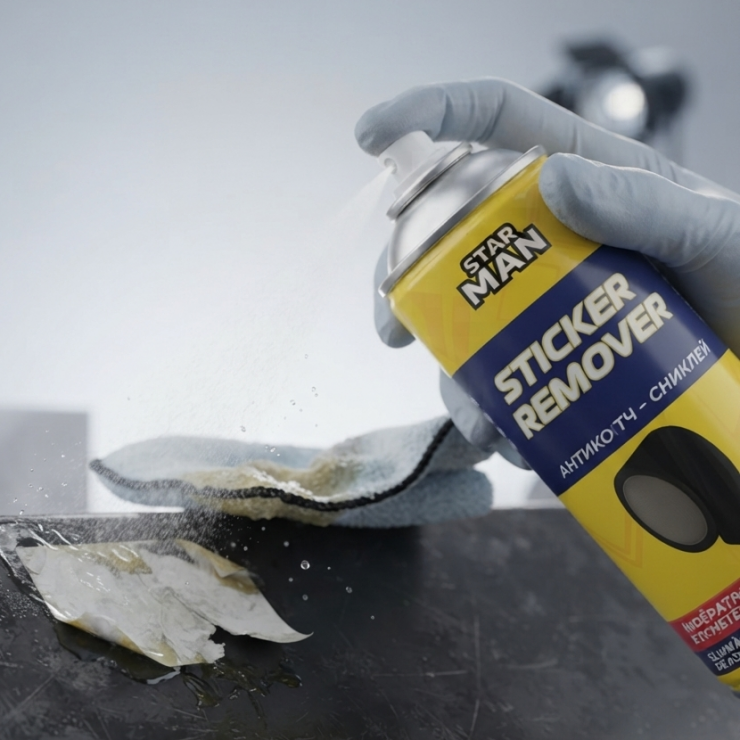 Solutie pentru indepartarea autocolantelor STAR MAN Sticker remover 450 ml — fotografia 2