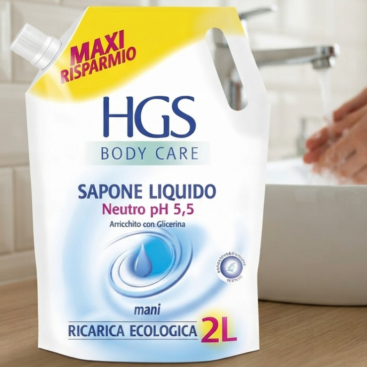 Sapun lichid pentru miini HGS, Neutro, 2 L