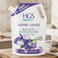 Sapun lichid HGS, Iris & Talco, 2 L